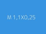 M 1,1X0,25 